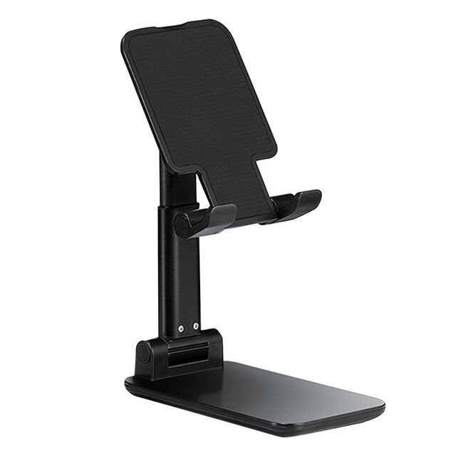 2 Kleur Telefoon Houder Stand Multifunctionele Opvouwbaar Voor Dvd Screen Online Leren Pad Tablet Houder Desktop Gps Stand: Black