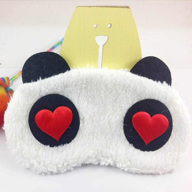 1pcs 18x9cm Lovely Panda Face Sleep Masks Eye Mask Sleeping Blindfold Nap Cover Health Care Tools Portable Sleeping Eye Mask