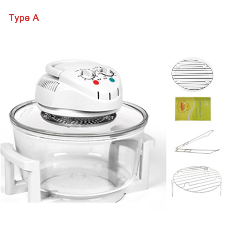 Air Fryer 12L Visual Grilled Chicken Wings French Fries Sweet Potatoes Smoke-free Convection Oven Electric Fryer: A