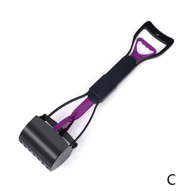 Pet Poop Scoop Poop Scoop Shovel Pick Up Animal Waste Picker Pooper Handle Colors Dog Cleaning Long Pet Tools 3 Pet Scooper: purple