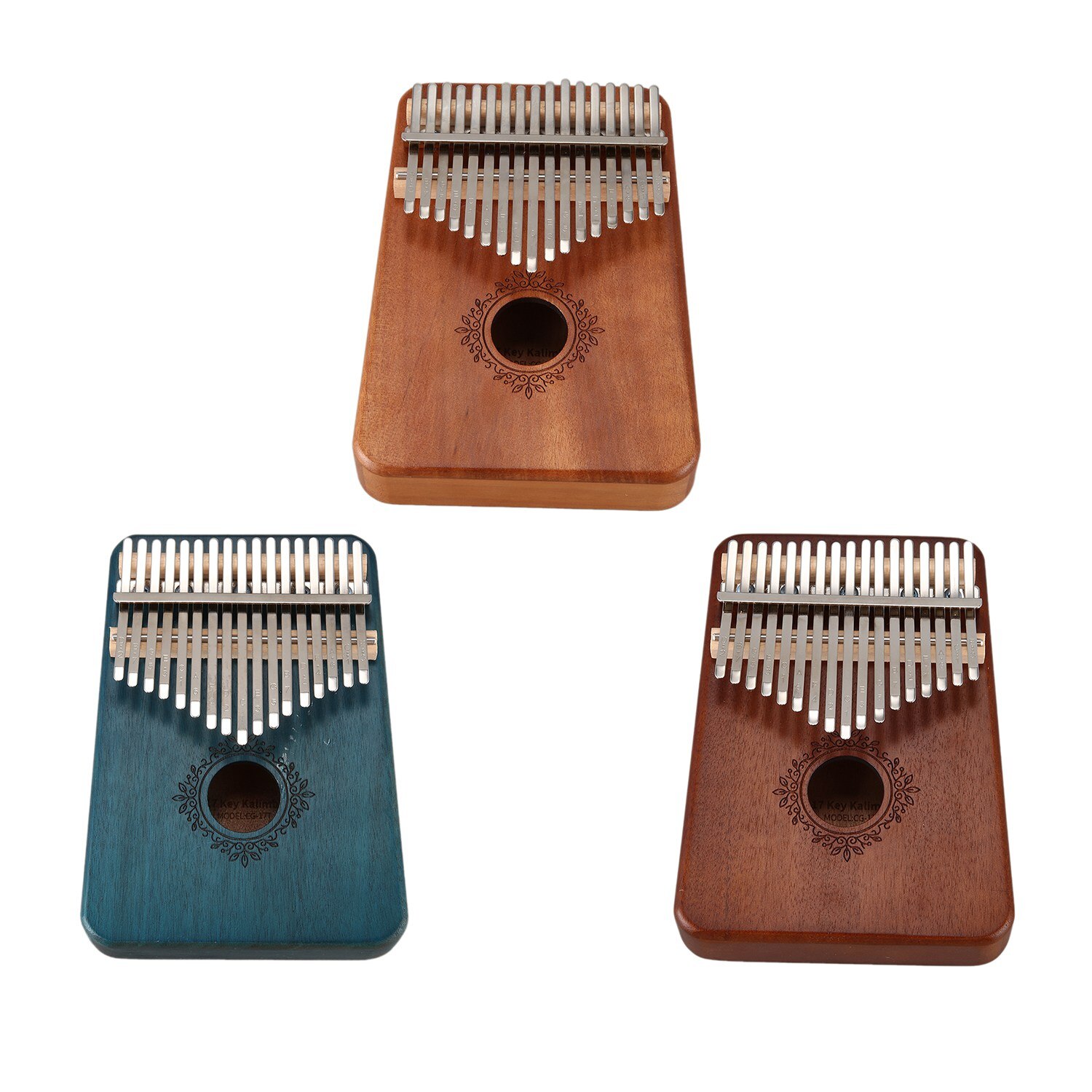 Instrumento Musical de caoba, Piano Kalimba de 17 ... – Grandado