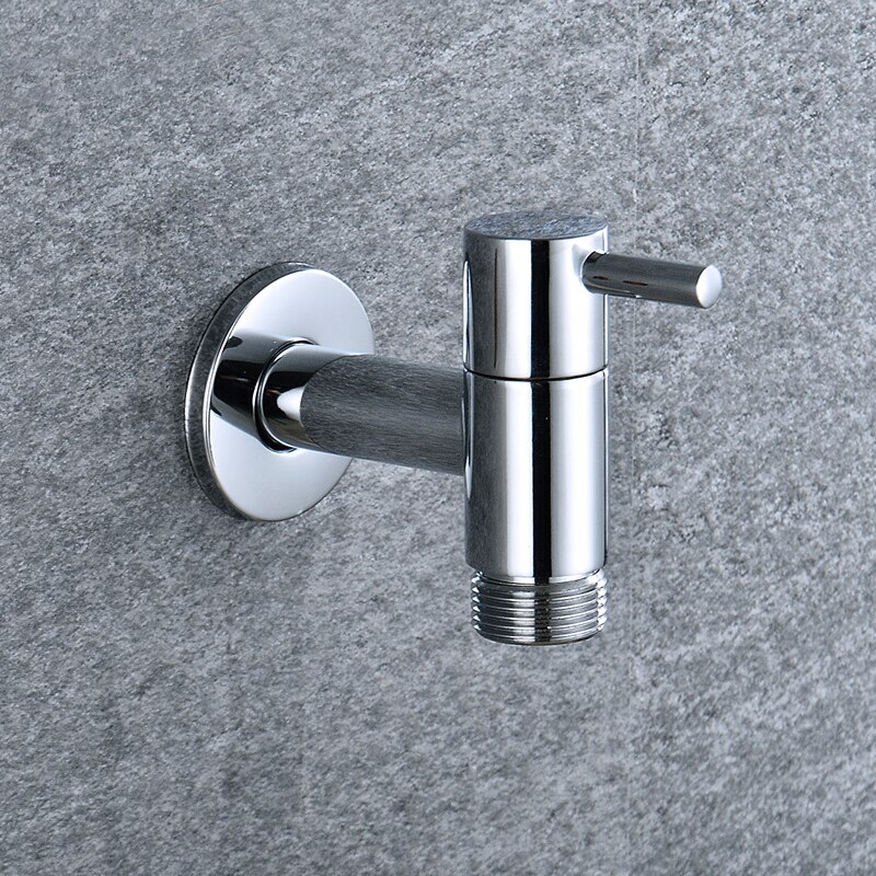 Outdoor Garden Wall Mounted Extra Long Mop Washing Faucet Bathroom Washing Machine Water Tap Solid Brass Single Cold Sink Faucet