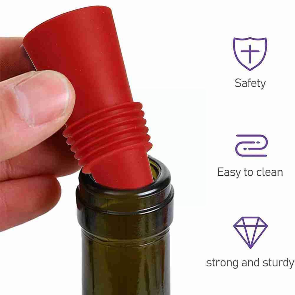 Soft Silicone Conical Glass Bottle Stopper home brew Cap Oak Cork Wine Jar Pudding Beer Plug bottl cap Container Bottle N4W5