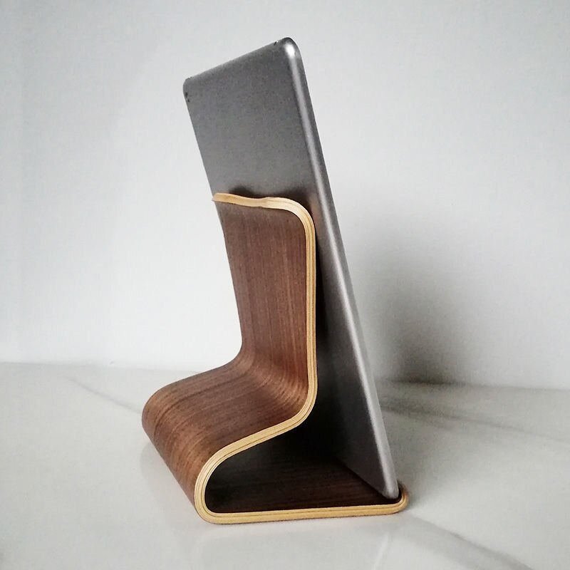 1pc universelle tablet-halter aus walnuss- und birkenholz für ipad, samsung, huawei und xiaomi tablets