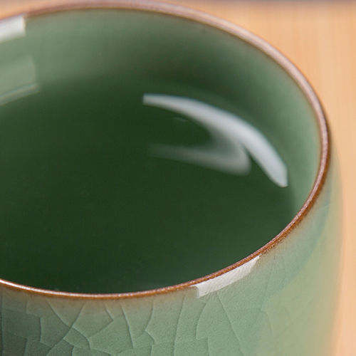 [storhet] longquan celadon tekopp longquan celadon tekopp japansk q kontorsglas keramisk kopp glas tekopp 160ml