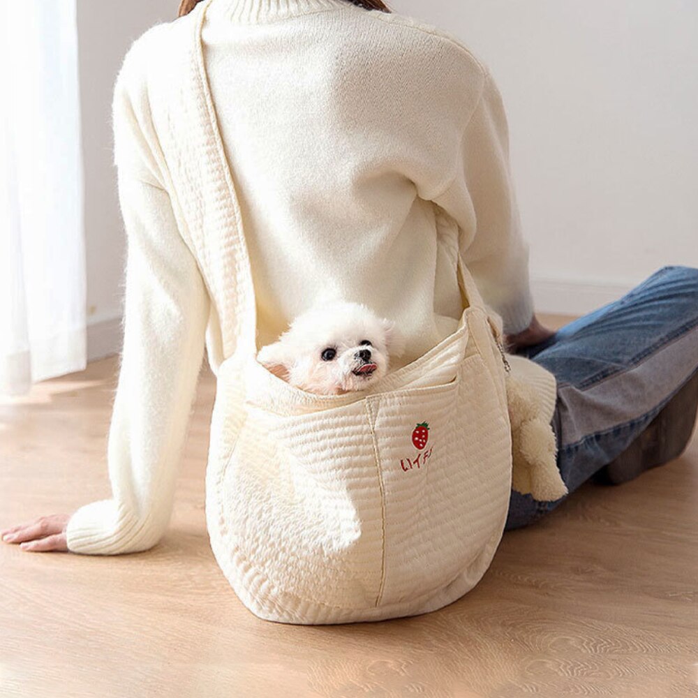 ITODA Sling Kleine Hond Draagtas - Puppy Schoudertas Huisdier Transport