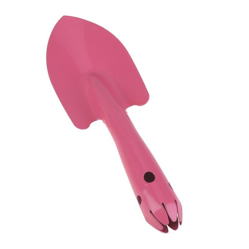 Pink Gardening Shovel Sharp Integrated Iron Small Shovel Garden Spade Hardware Tools Digging Garden Tools