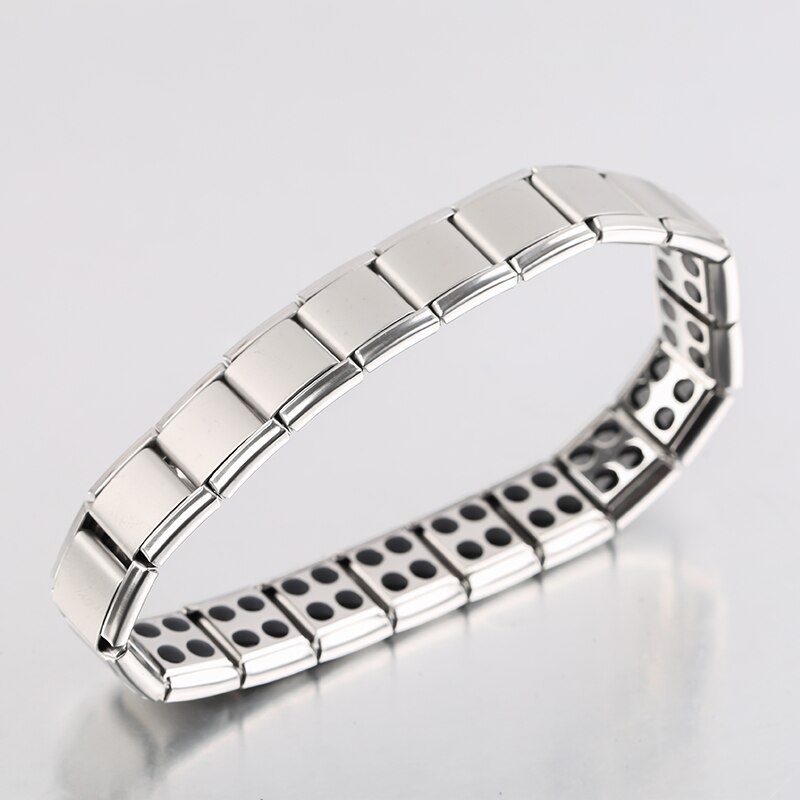 Rvs Magnetische Therapie Ketting Link Armband Fitness Gewichtsverlies Gezondheidszorg Energie Armband Sieraden Vriend