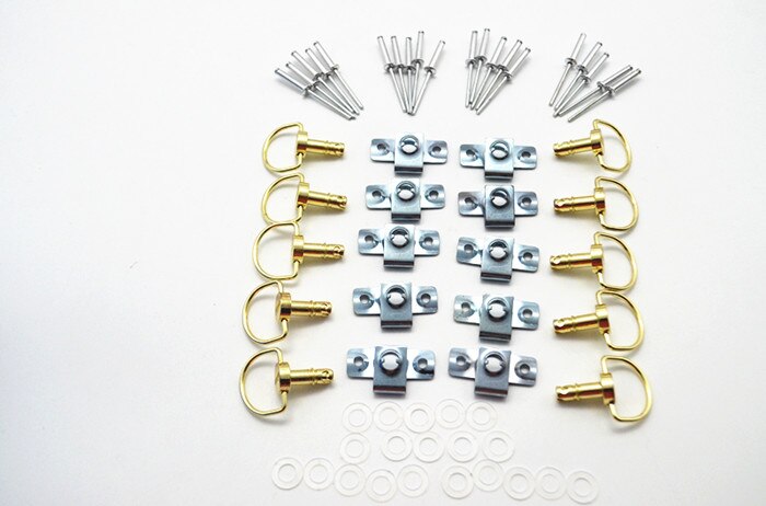 Motorfiets Quick Release D-RING 1/4 Turn Ras Kuip Fasteners Rivet 17mm 14mm voor KTM voor DUCATI Scrambler voor BMW: Gold17mm