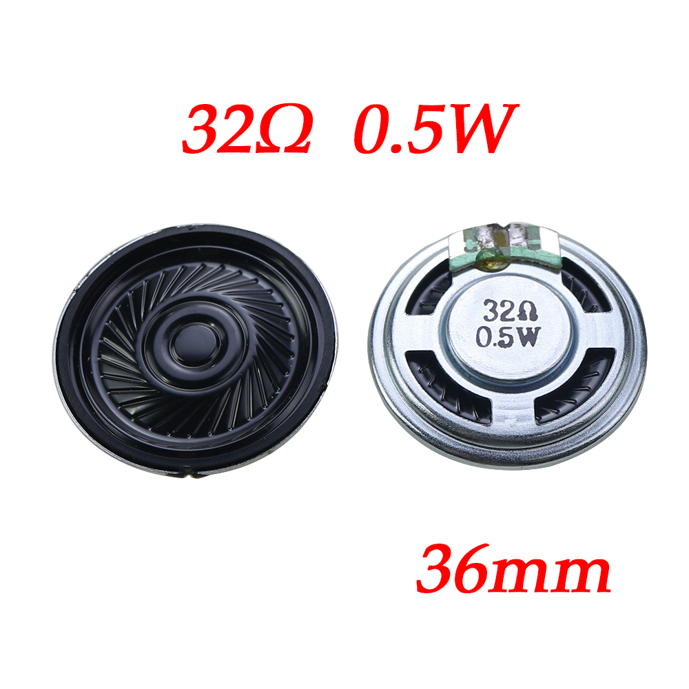2PCS Ultra Thin Mini Speaker 32Ohm 0.5 Watt 0.5W 32R Speaker Diameter 28MM 36MM 40MM 2.8CM 3.6CM 4CM Suona Buzzer