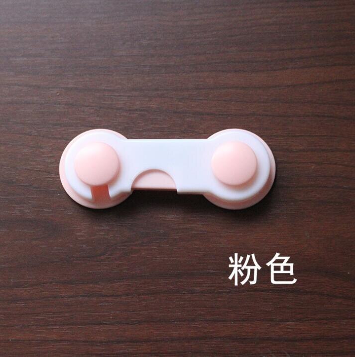 1 PCS Drawer Door Wardrobe Fridge Baby Safety Kids Closet Infant Security Meuble Protection Children Door Lock: Pink