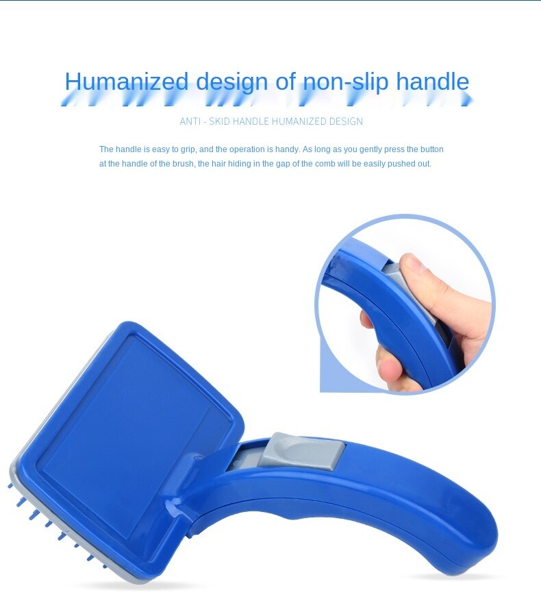 Stylingkammen voor huisdieren, kammen voor huisdieren, hondenschoonheid, haarloze plastic automatische kam, hondenborstel, dierenbenodigdheden, hondenbenodigdheden