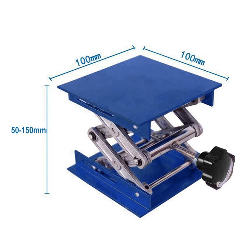 Aluminium router løftebord træbearbejdning gravering lab løftestativ rack lift platform træbearbejdning bænke lab-lift løfter 4 " x4 "