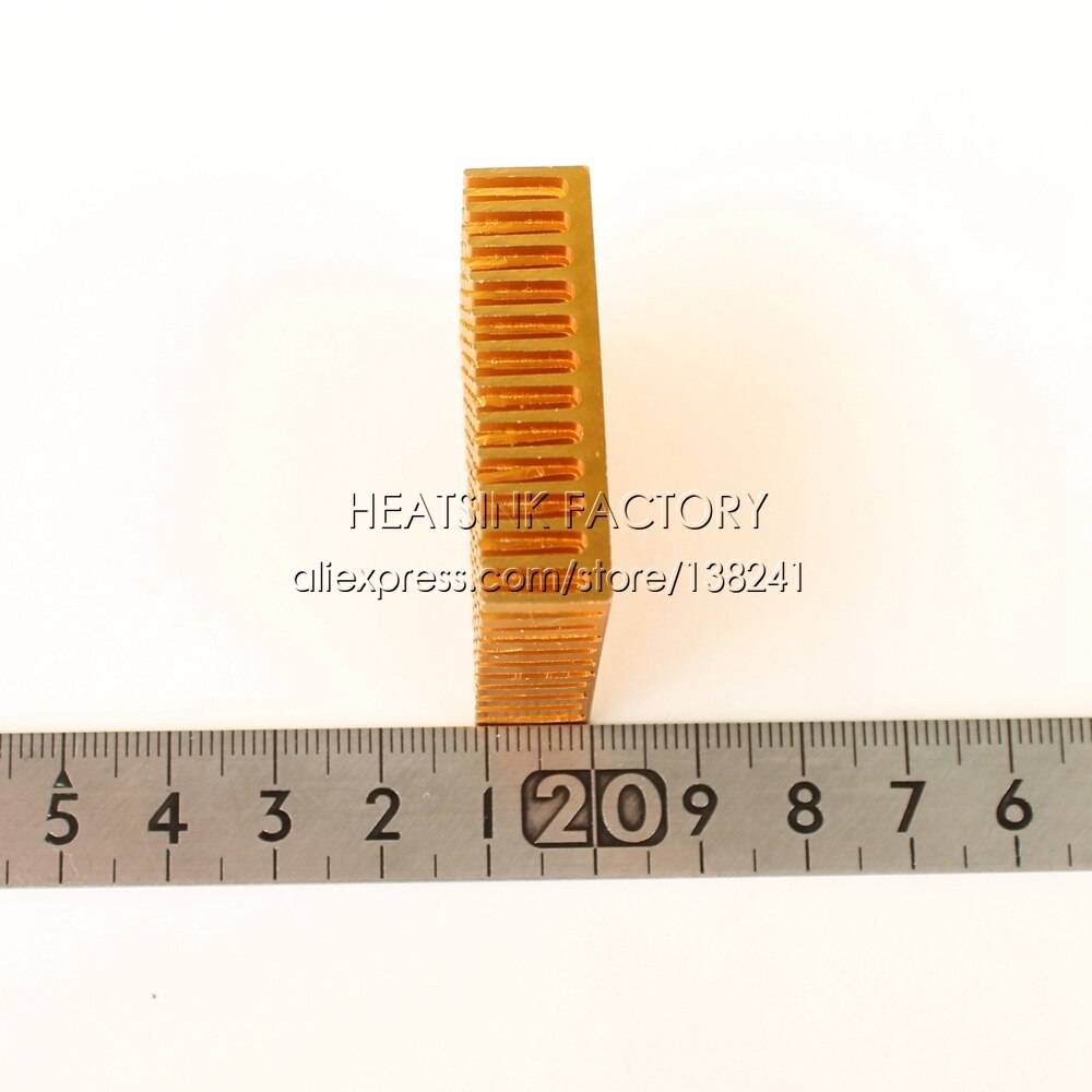 2 st radiator aluminium kylfläns 40mm x 40mm x 11mm kylfläns extruderad profil värmeavledning för kylning