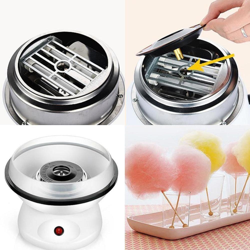 220V UK Electric DIY Sweet Cotton Candy Mini Portable Marshmallow Cotton Kids Machine Sugar Fairy Floss A3N0