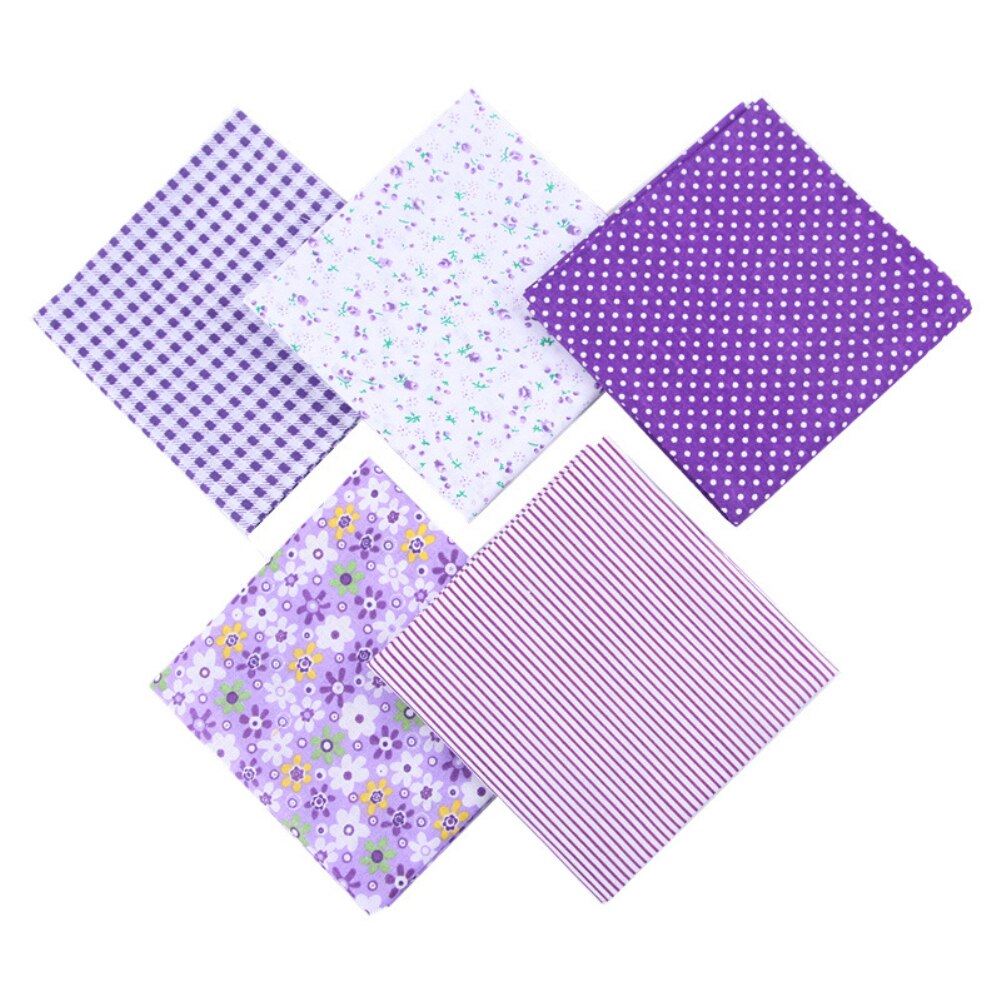 5Pcs 50cmx50cm Cotton Fabric Printed Cloth Sewing Quilting Fabrics for Patchwork Needlework DIY Handmade Material Cotton Fabric