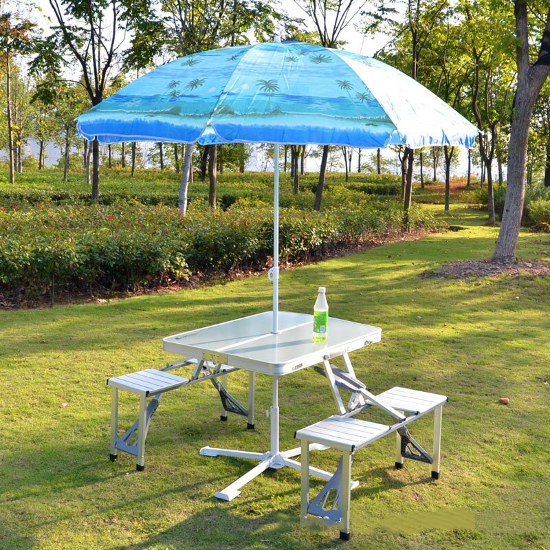Outdoor Picnic Folding Table And Chair Portable Foldable Aluminum Desk Chair Set