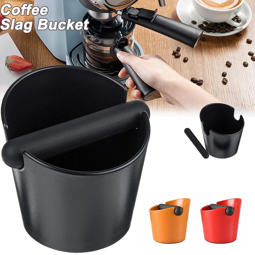 Household Powder Residue Box Coffee Grounds Tank Coffee Knockin Ground Residue Barrel, Barrel Coffee Non-slip Waste Residue G8K9