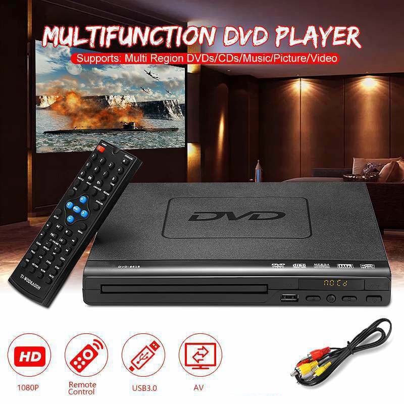 Lecteur DVD HD pour télévision numérique, Support USB DVD vidéo/DVD + CD Audio/VCD/SVCD jpeg/MP3/WMA/disque, système de cinéma à domicile