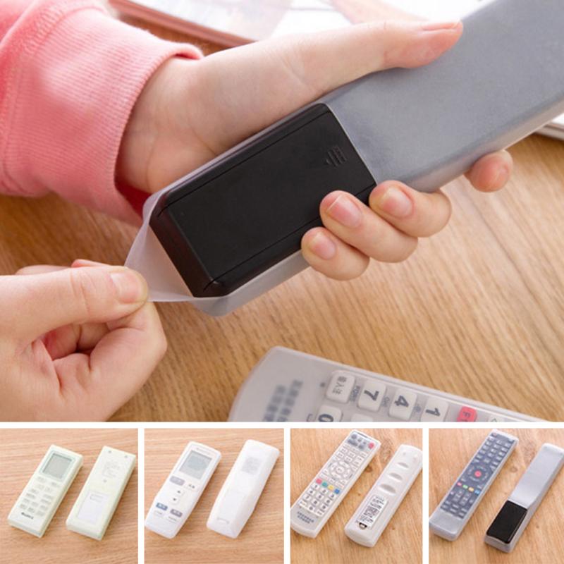 Novo à prova dwaterproof água silicone sacos de armazenamento controle remoto ar condicionado tv controle remoto capa protetora titular organizador