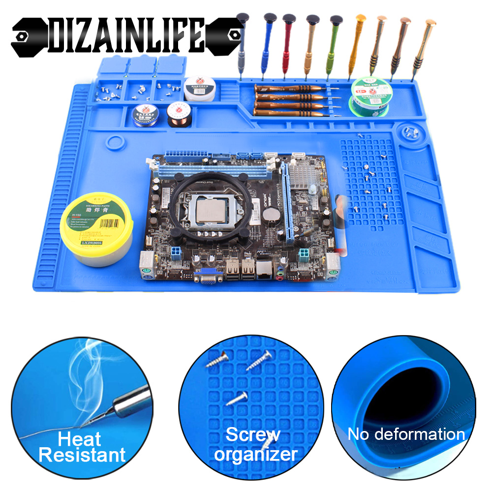 ESD Heat Insulation Working Mat Heat-resistant Soldering Station Phone Repair Insulation Pad Insulator Pad Maintenance Platform
