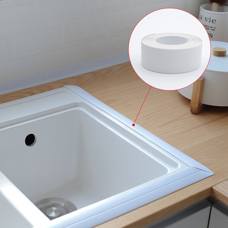 3.2M Kitchen Toilet Waterproof Mildew Proof Tape Gap Sealing Strip Waterproof Strip Bathroom Toilet Gap Wall Corner Tile Tape