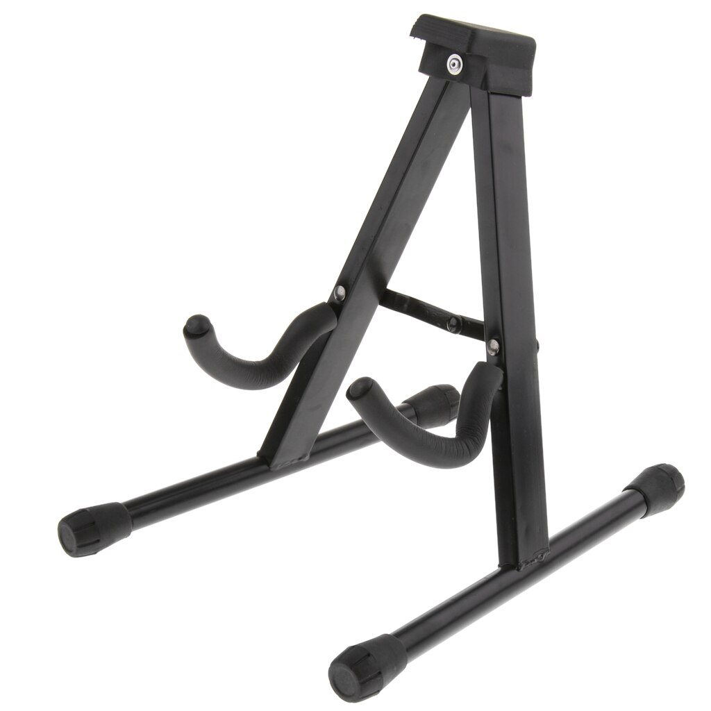 Folding French Horn Stand for Musical Instrument Placing Black