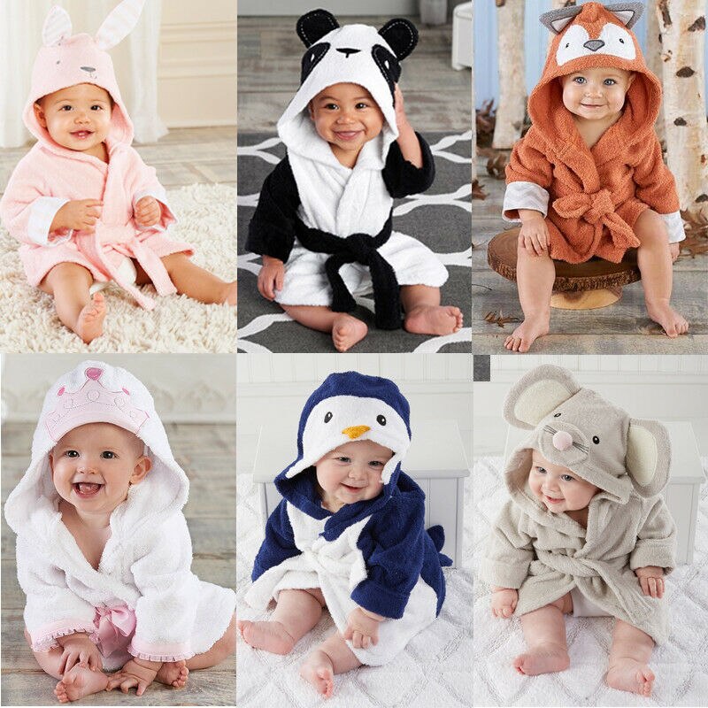 Kids Infant Baby Bathrobe -Baby Bath Robe Baby Shower Custom Monogram Baby