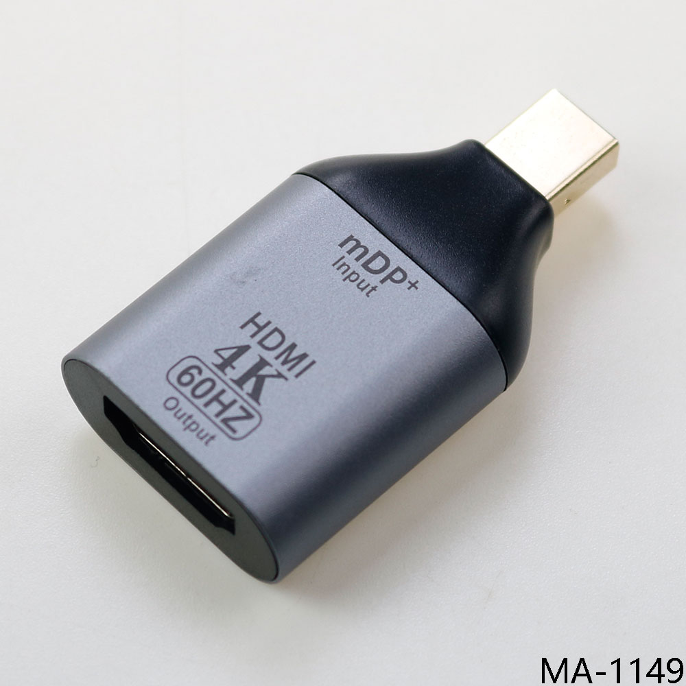 1 Stück Mini DP 1.2 auf HDMI 2.0 Videoadapter 4K@60Hz DisplayPort-Adapter für PC Laptop Projektor Monitor: cyan
