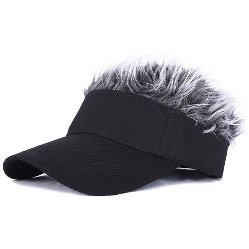 Ademend Nep Haar Cap Zomer Golf Baseball Cap Met Zonneklep Toupet Hoeden Heren Vrouwen Spiked Haren Pruik Hoed Hip hop Hoed: Type C