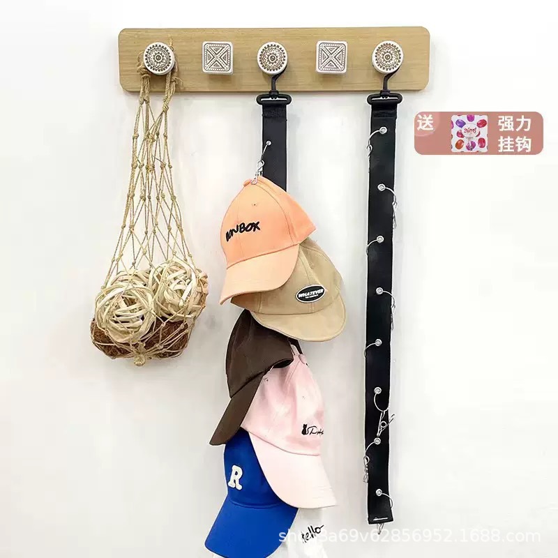 Wieszak ścienny na kapelusze, robić sypialni, na drzwi wejściowe, robić przedpokoju, organizer robić przechowywania w szafie na skarpety, bieliznę, czapki baseballowe - montowany na ścianie