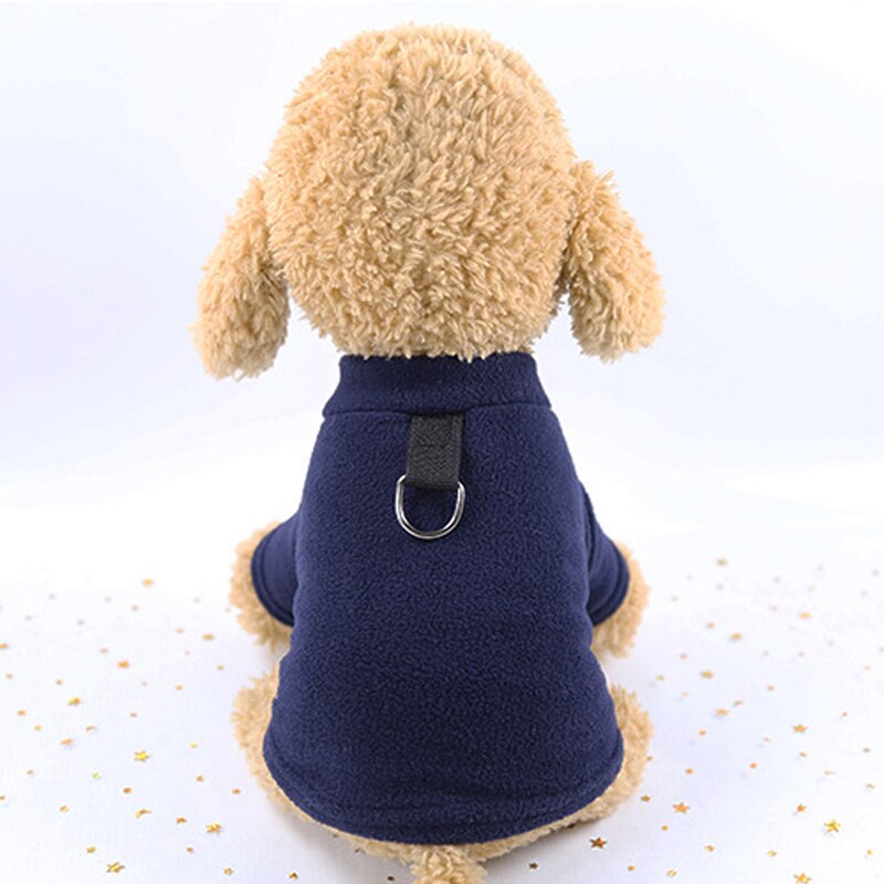 Roupa de inverno para cachorro, vestimenta para cachorro de lã, quente, buldogue francês, roupas para cães de gato, traje para cachorro