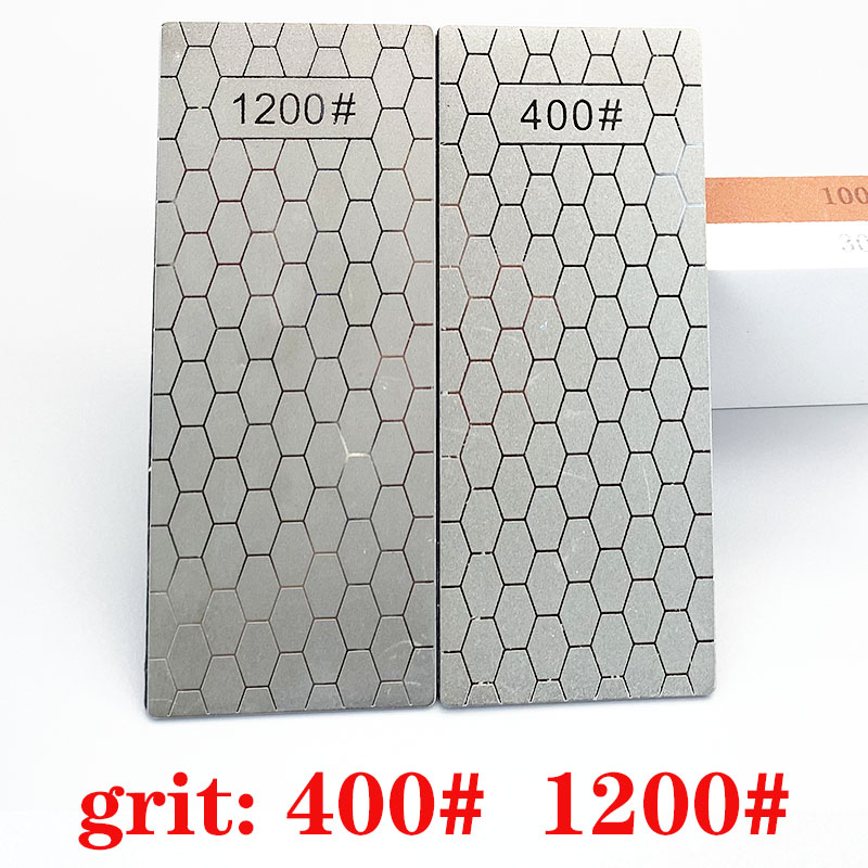 400 600 1000 1200 Grit Diamond Knife Sharpening Stone Kitchen Knife Sharpening Plate Whetstone GrindStone Grinder toolHoning Set: 400 1200 grit