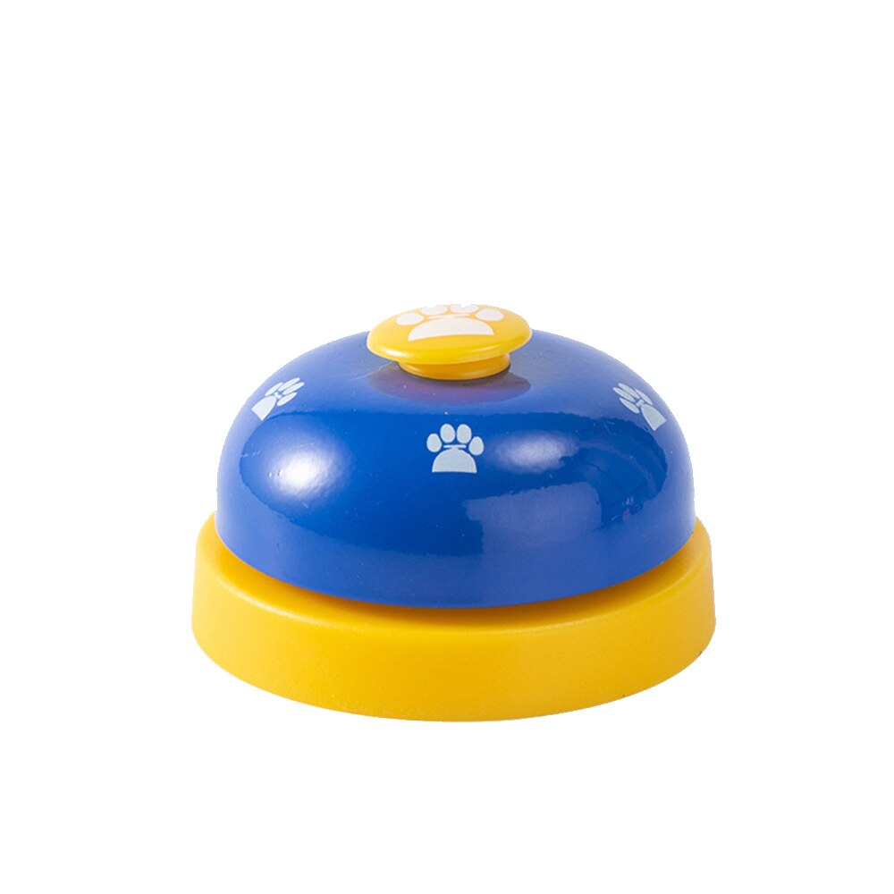 Huisdier legetøjs træning nævnt diner kleine bel fodaftryk ring hund legetøj til bamse hvalp kæledyr kalder holdbart: Blå