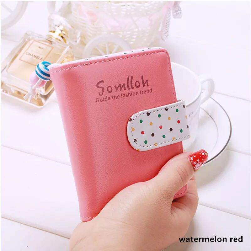 de lujo de las señoras monedero billeteras de las mujeres pequeña cartera palos Portomonee combinación Lady Short Carter A78: 4