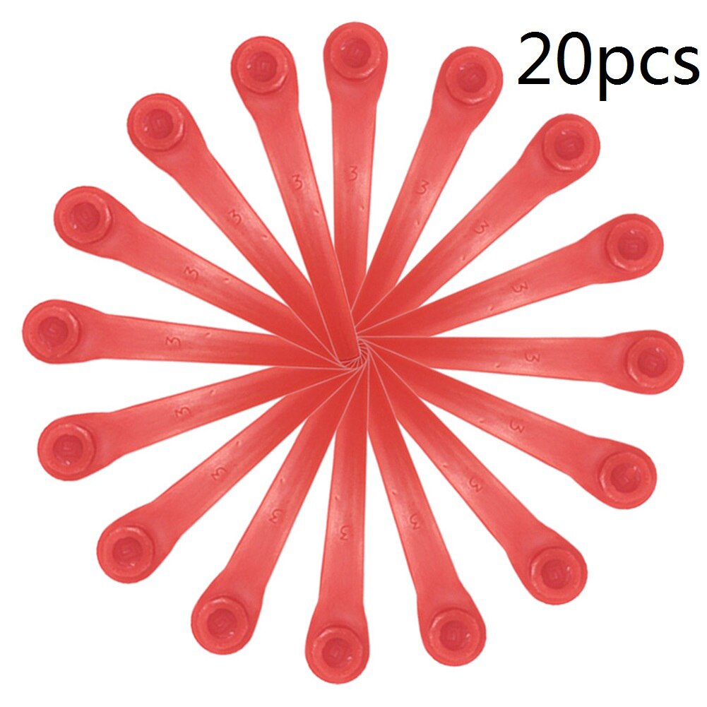 20 Stks/set Milieuvriendelijke Cutter Tuin Power Tools Plastic Messen Grasmaaier Accessoires Gras Trimmer Blades Bosmaaier