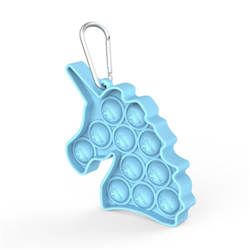 Tie-dye Keychain Fidget Simple Dimple Toy Sensory Educational Toy Push Bubble Toys Stress Relief Toy Antistress Adult Relief: 19