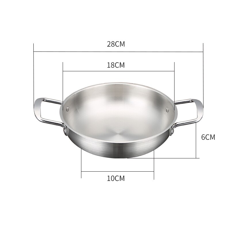 Ollas de Metal para cocina, Mini ollas coreanas de acero inoxidable, Conjunto de cerámica, utensilios de cocina para el hogar OC50MG