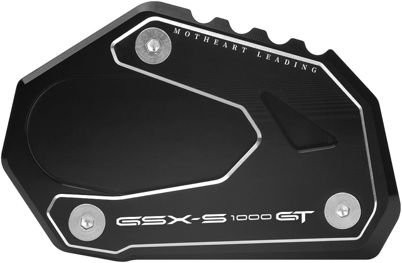 Motorfiets zijstandaard voetplaat voor gsxs 1000gt/1000gt+ , geschikt voor buitenparkeren op zachte ondergrond, anti-kantelaccessoires: Zwart
