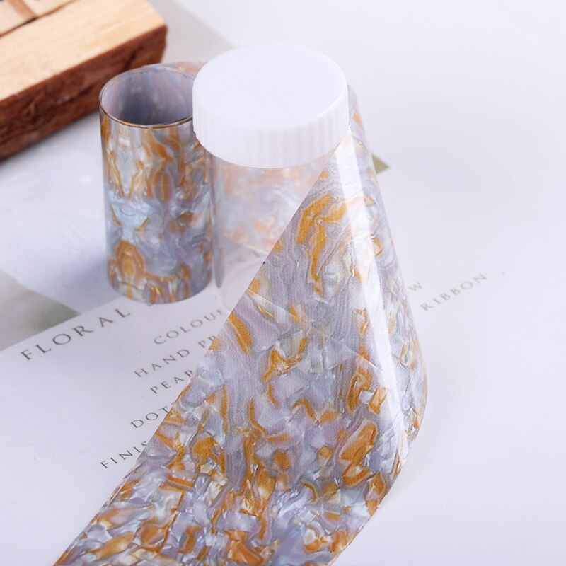 1 rouleau bleu caméléon ongles feuilles Aurora couleur Nail Art transfert autocollant toboggan Nail Art décalque été populaire ongles accessoires