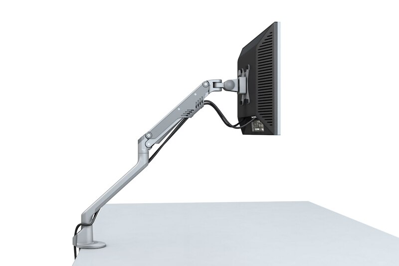 M8K Aluminum 360 Degree Oil Gas Spring 17"-30" Monitor Arm Easy and Quick Installation Monitor Holder Mount Loading 2-8kgs