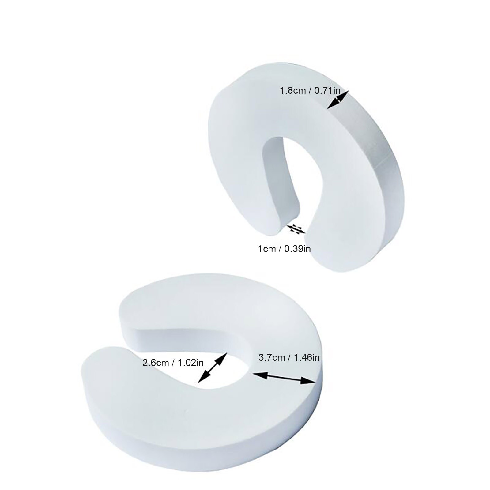 Baby Safety Locks Children Protection C Shape Security Cabinet Locks Door Clip Kids Finger Safe Soft Foam Door Stopper #50g