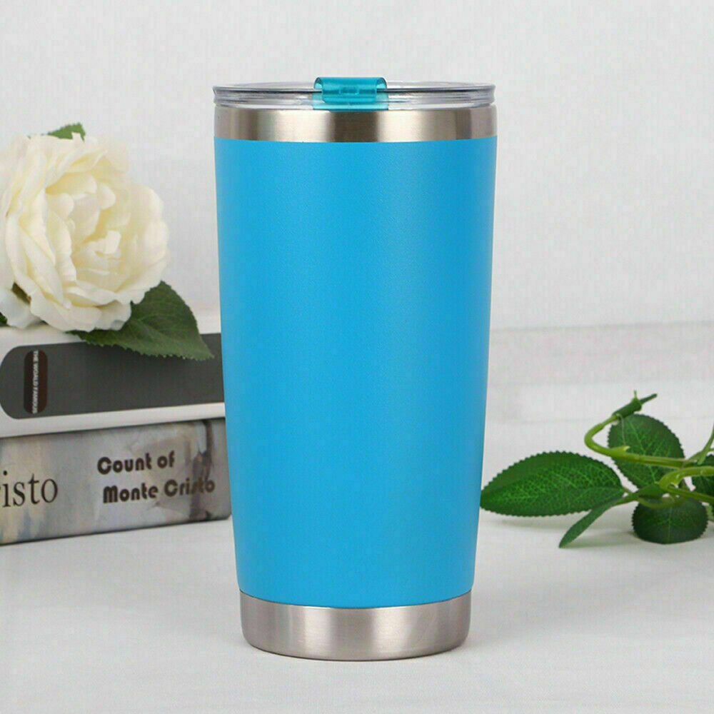 20oz Double Wall Insulation 304 stainless steel Tumbler Vacuum Portable Travel Mug Cup Coffee Shaker Bottles: Dark Khaki