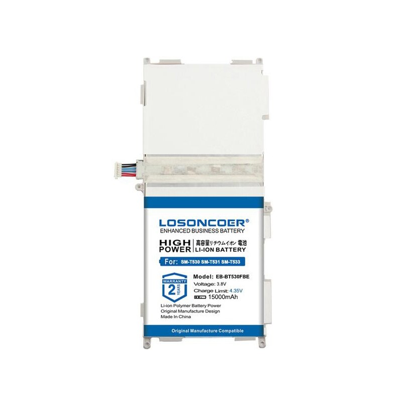 For samsung galaxy tab 4 sm-t530 sm-t531 sm-t533 sm-t535 sm-t537 p5220 sm-t530nu eb -bt530 fbc eb -bt530 fbe eb -bt530 fbu batteri
