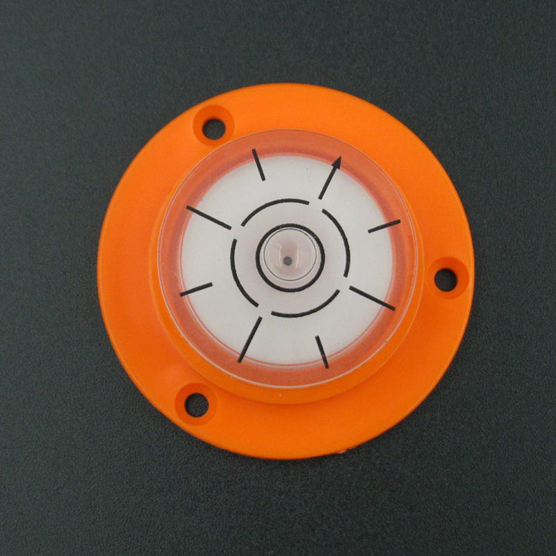 Alta precisione 50 MM BullsEye Level Bubble Spirit Level RV Bubble Level con foro di montaggio, 2 foto