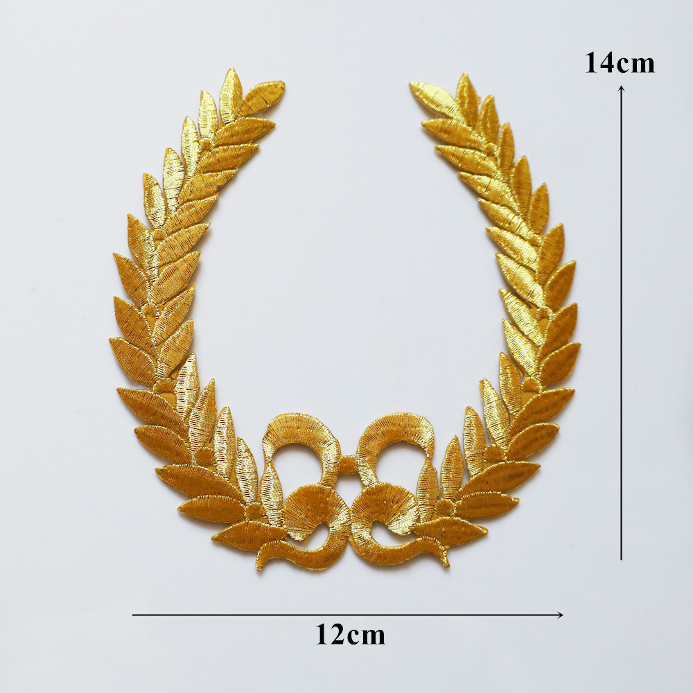 Apliques de flores barrocas bordados en oro y plata, parche para coser para boda, vestido de novia, ropa, tela, decoración de vestido, manualidades DIY: Níquel negro