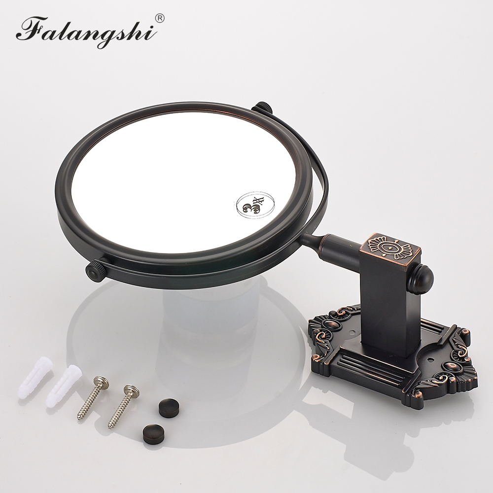 Bathroom Wall Mirror Antique Bronze Euro Style Bath Makeup Mirror Adjustable Round Cosmetic Mirrors Bathroom Accessories WB8901