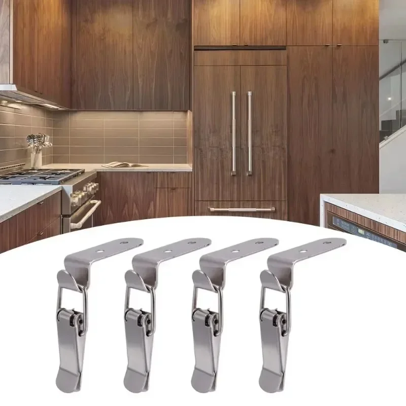 90° Duck-mouth Buckle Lock Wooden Boxes Hardware Closure Hasps Snap Lock Clamp Quick Release Latch for Suitcase Drawers Cabinet