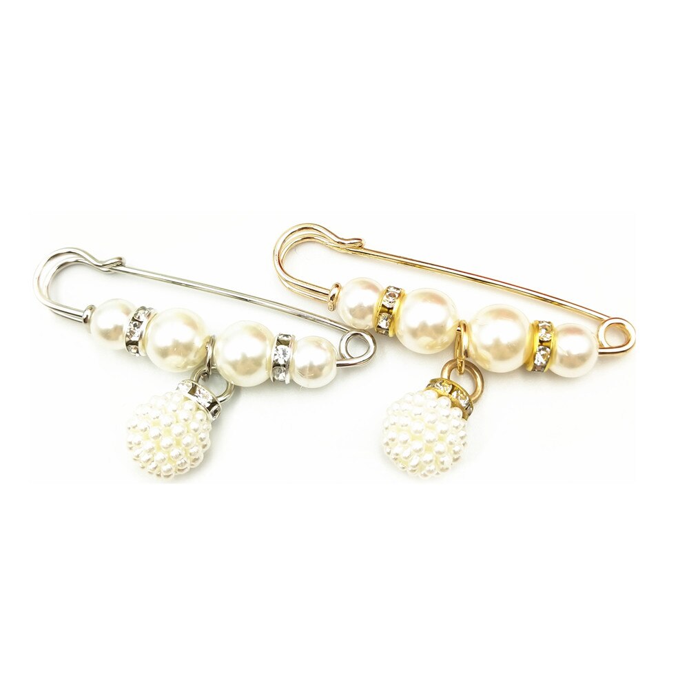 Brooches Pin Jewelry for Women Suit Hats Clips Sweater Coat Decorative Rhinestone Pearl Brooch Pins Jewelry 1pcs