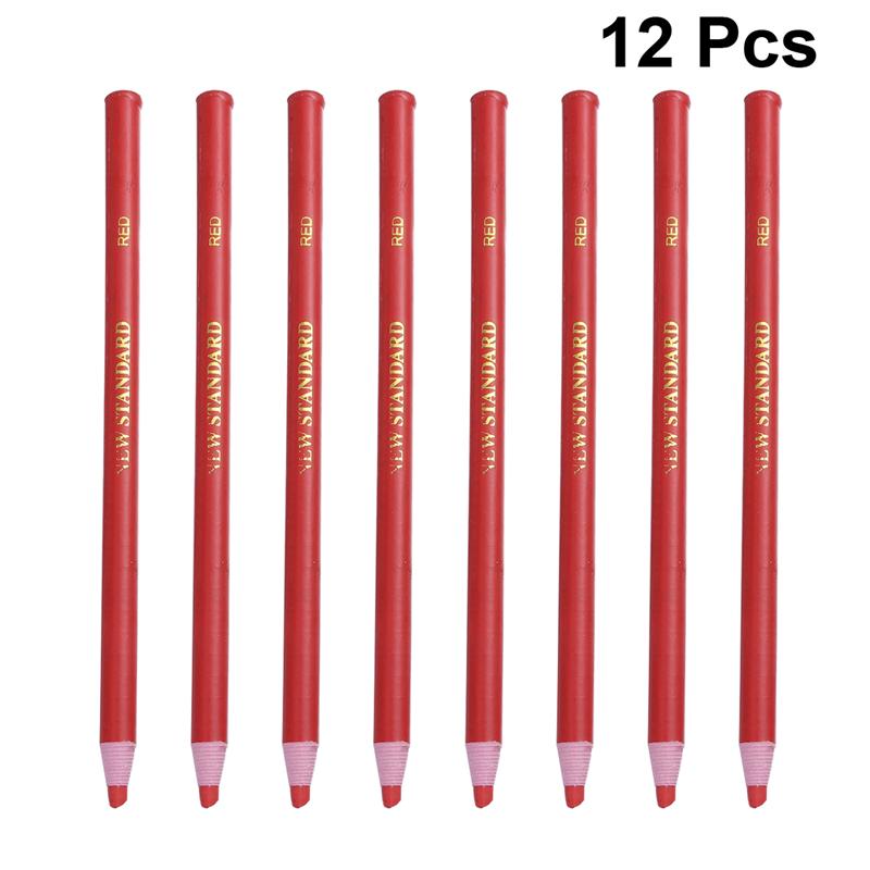 12 stücke schälen-aus Wachs Stift Einfach zu Entfernen Marker für Keramik Glas Tuch Metall Holz Leder Malerei Lieferungen schälen-aus Fett Bleistift: rot